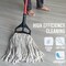 Kleen Handler 16 Oz Cut-End Cotton Wet Mop Head Refill, 1.25-Inch Universal Headband, Natural Cotton Mop Refills KHES-CEM-CO-N-16-1 - alternate 3